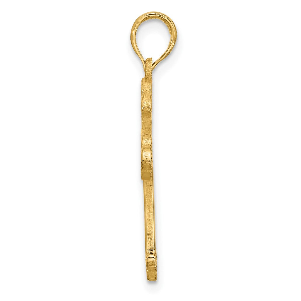 14KY Fancy Cross Charm