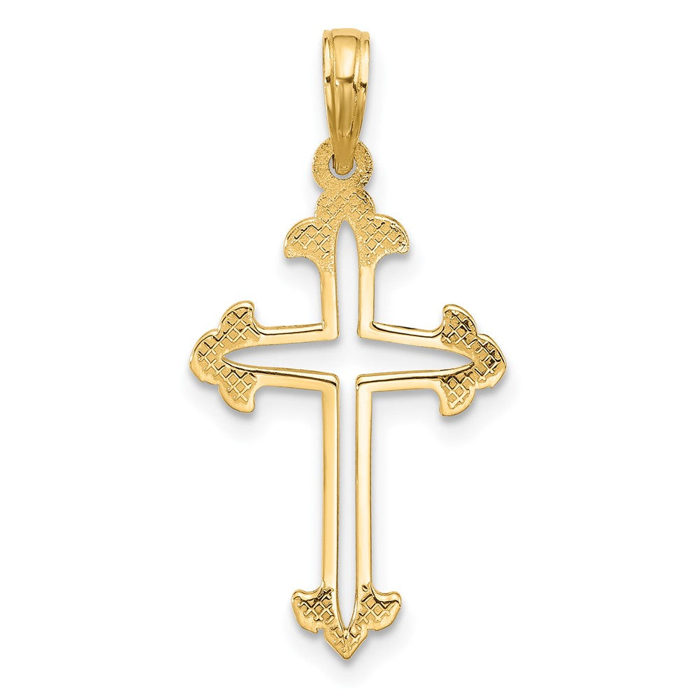14KY Fancy Cross Charm
