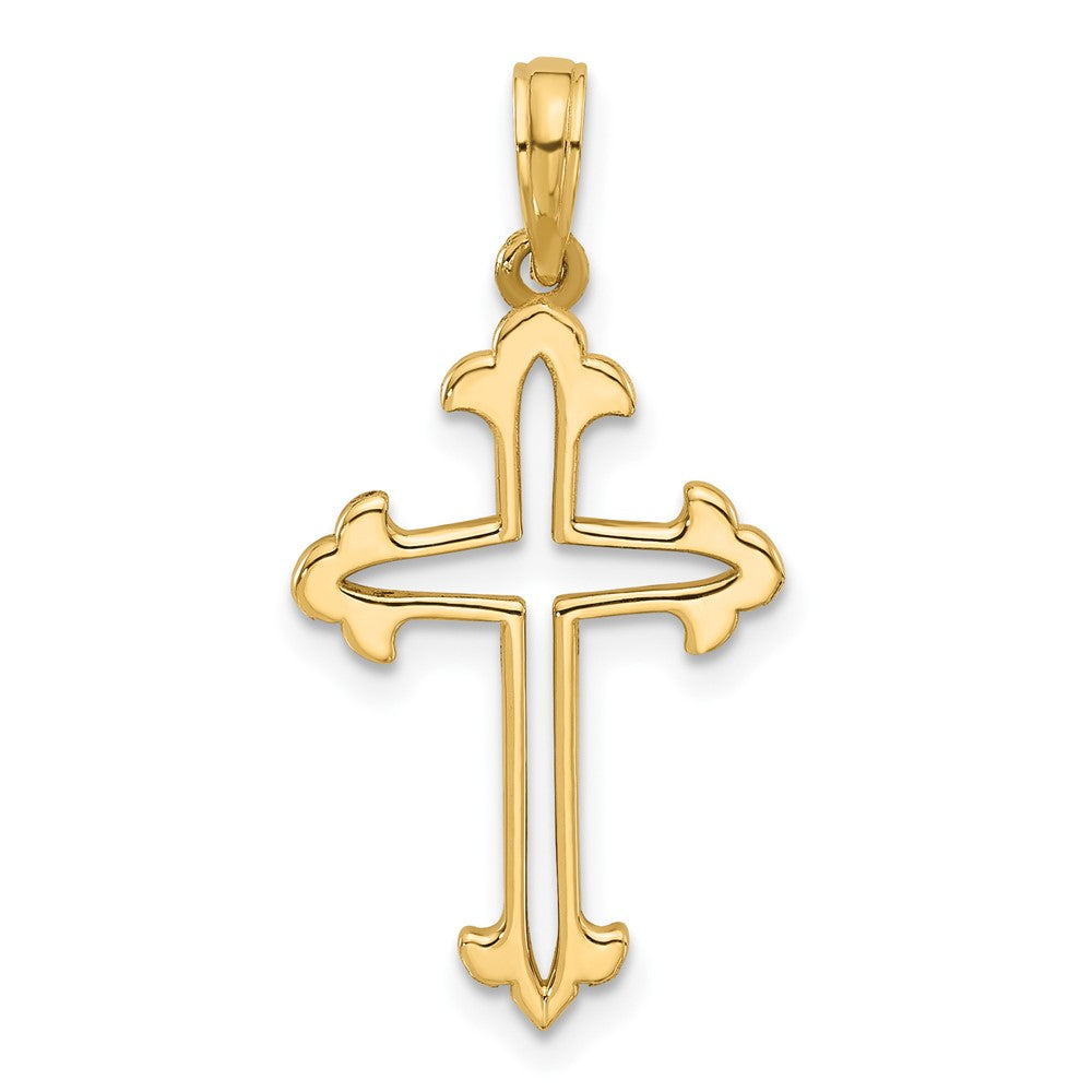 14KY Fancy Cross Charm