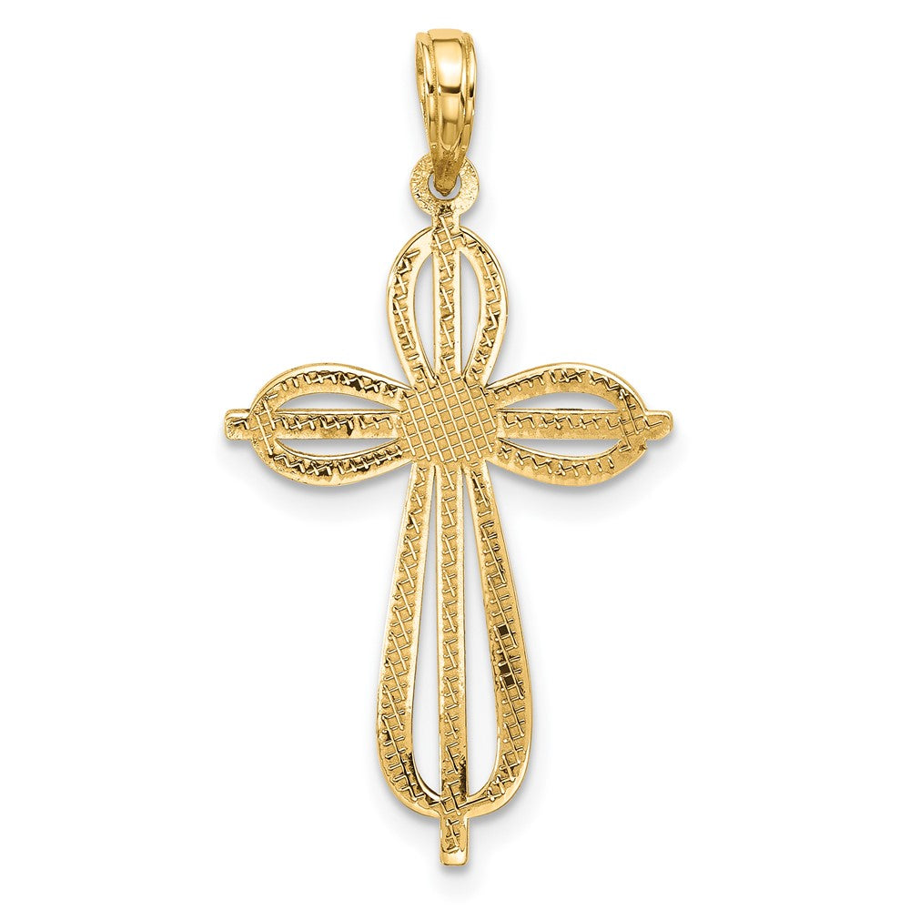 14KY Fancy Cross Charm
