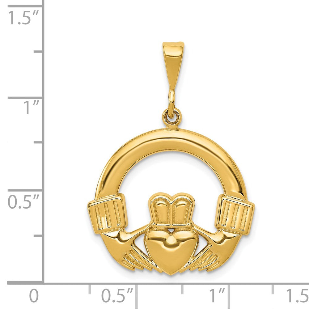 14k Claddagh Pendant