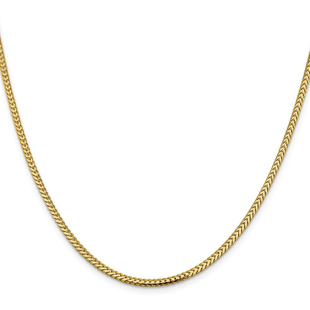 14K 22 inch 2.3mm Franco with Lobster Clasp Chain