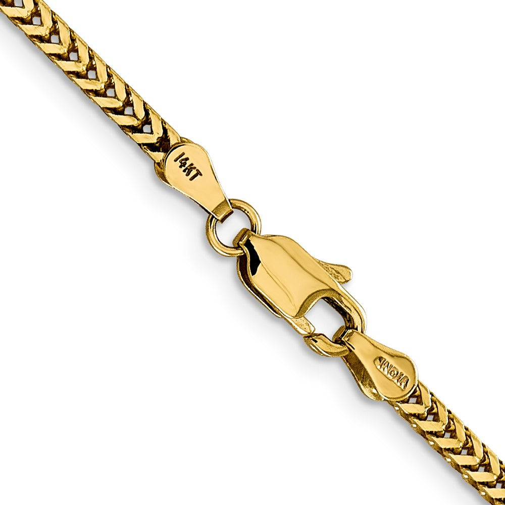 14K 22 inch 2.3mm Franco with Lobster Clasp Chain