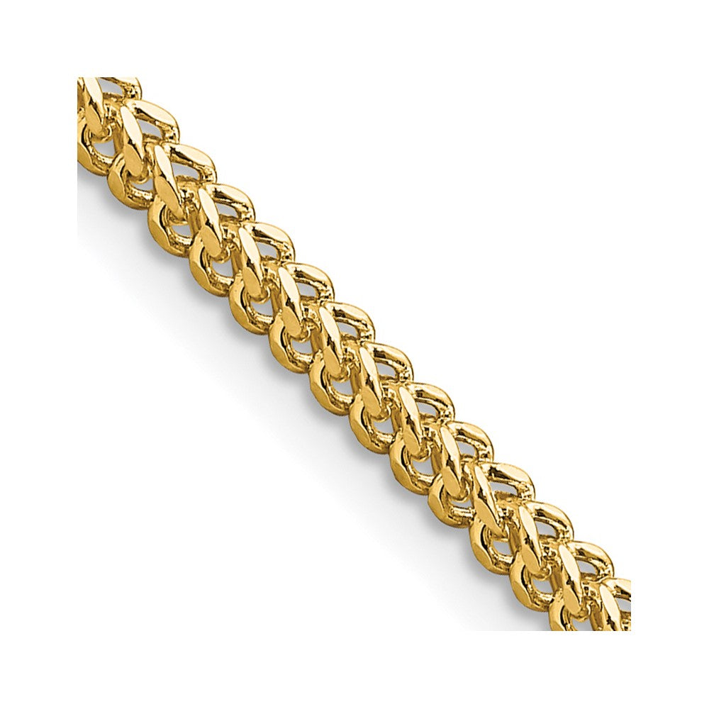 14K 22 inch 2.3mm Franco with Lobster Clasp Chain
