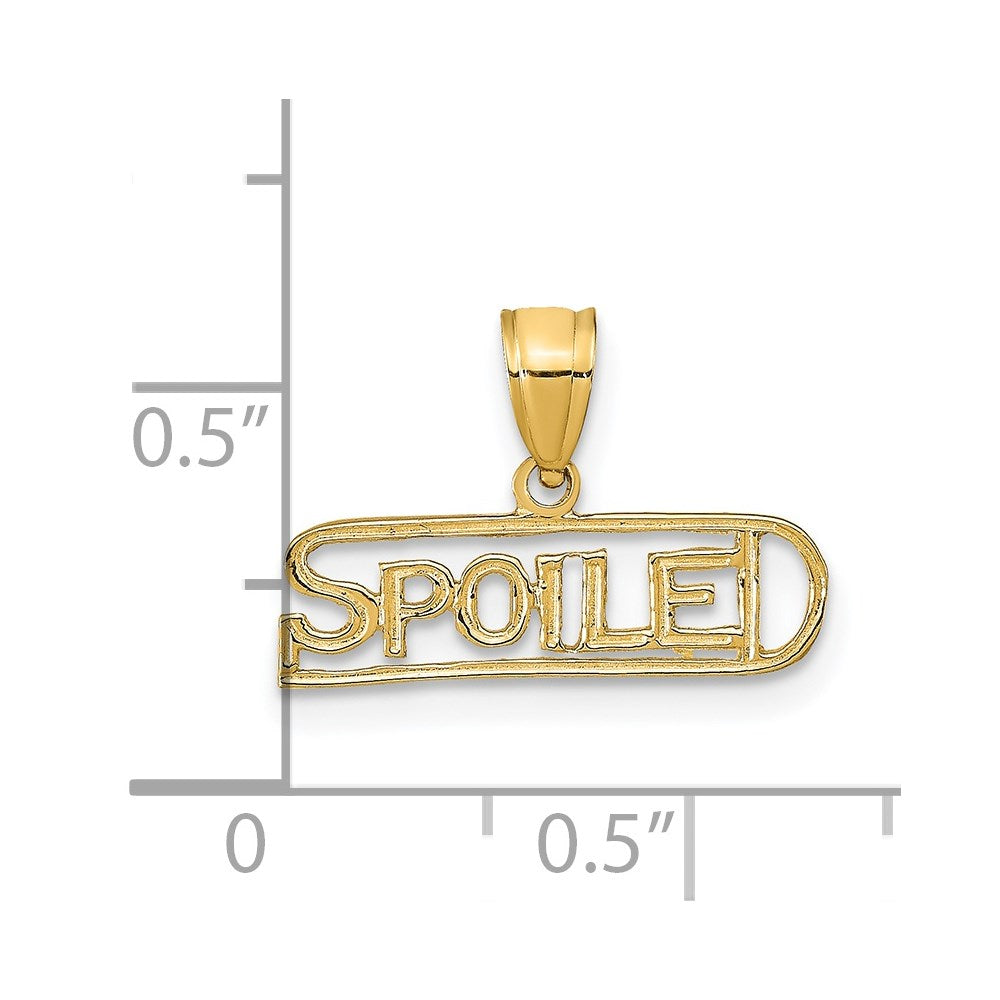 14K SPOILED Pendant