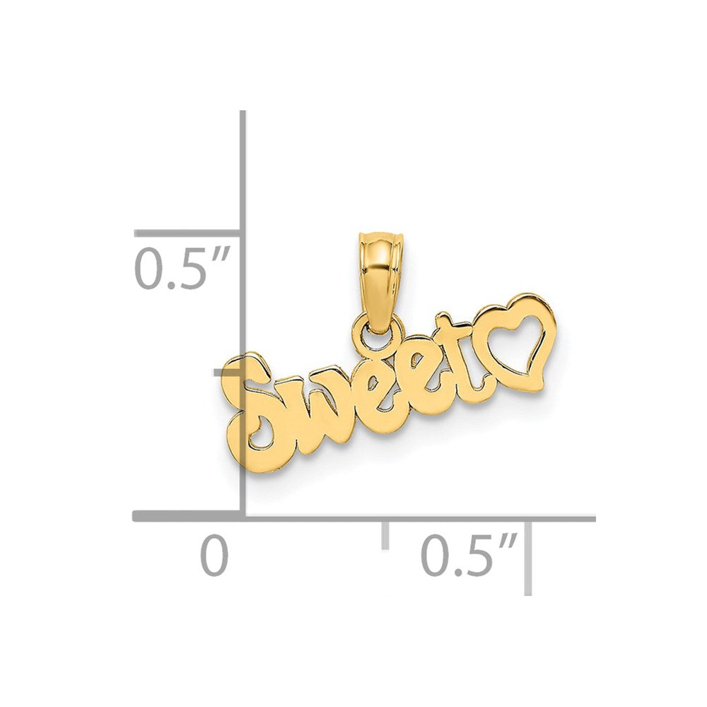 14k Sweet Heart Charm