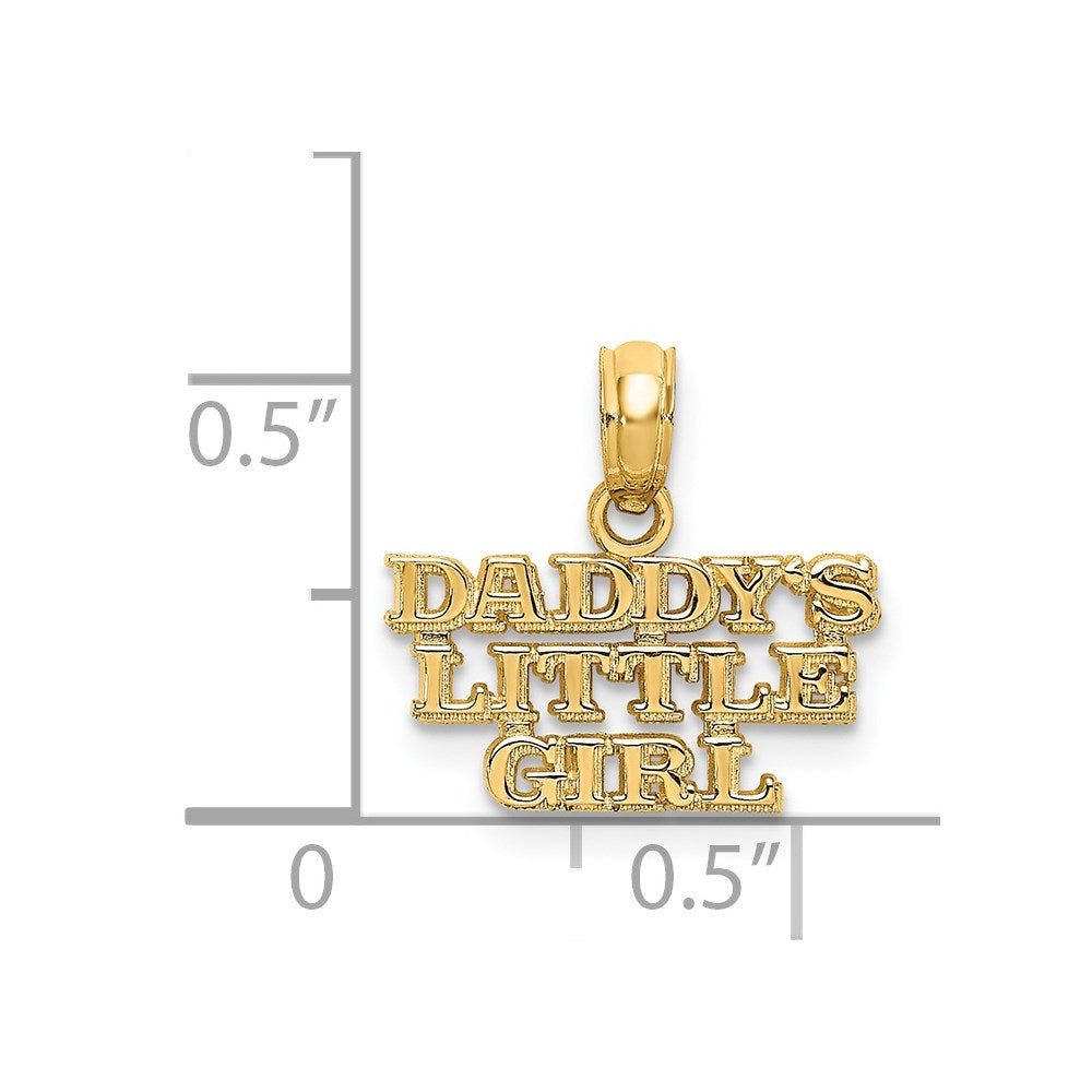 14k DADDYS LITTLE GIRL Charm