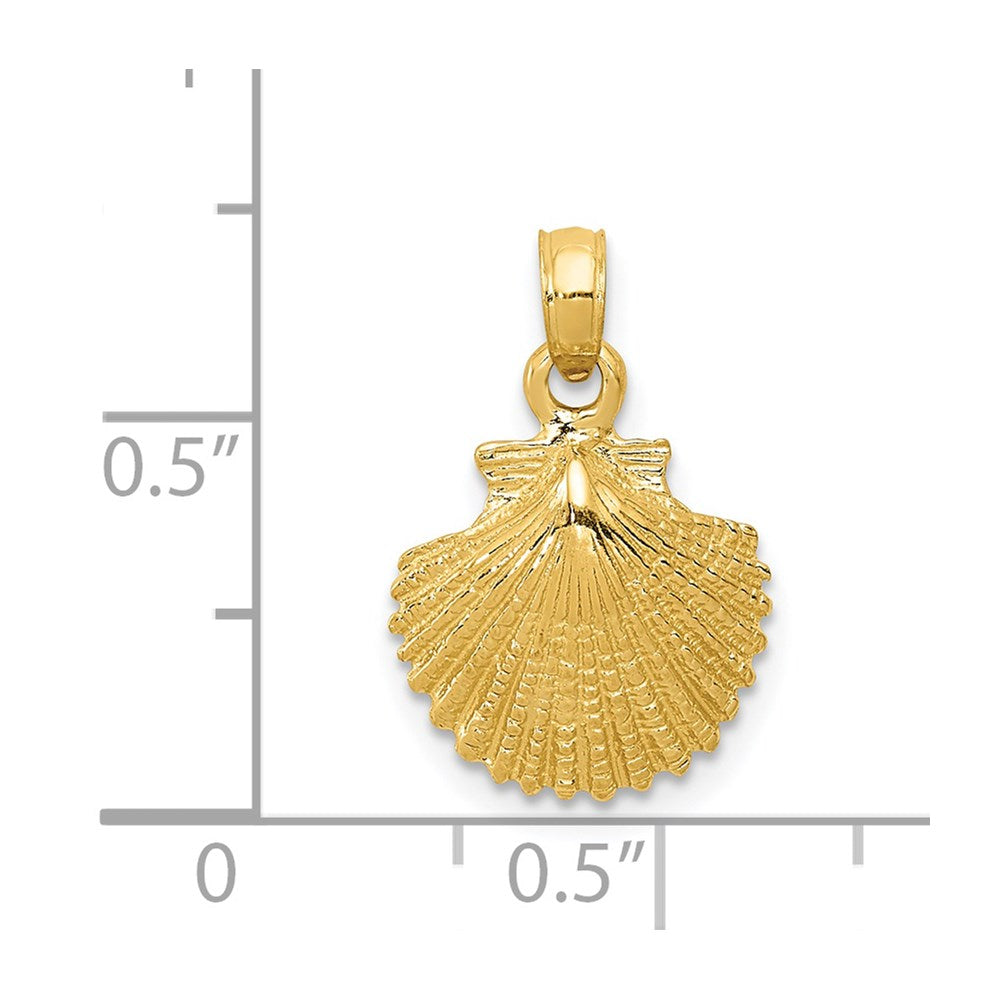 14k Scallop Shell Pendant