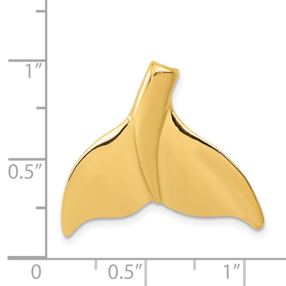 14K Whale Tail Chain Slide