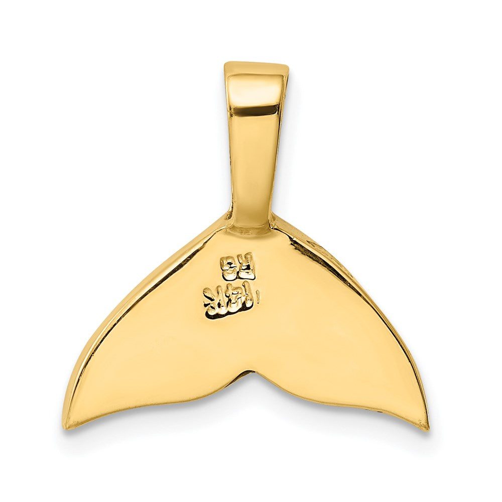 14k Imitation Opal Whale Tail Slide
