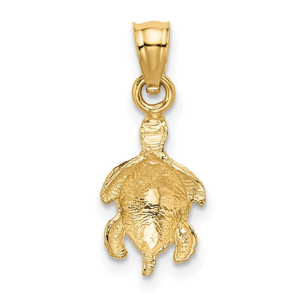 14K Turtle Pendant