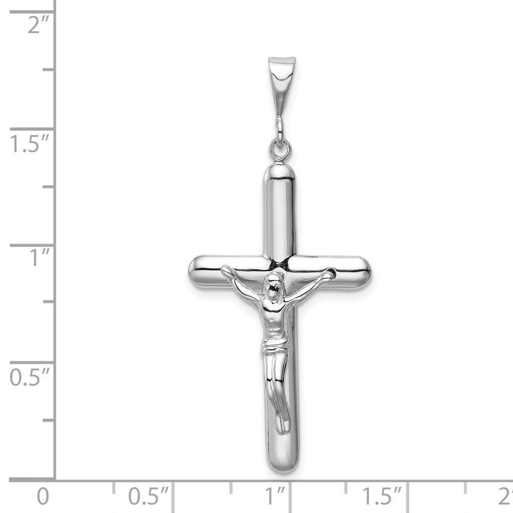 14k White Gold Crucifix Pendant