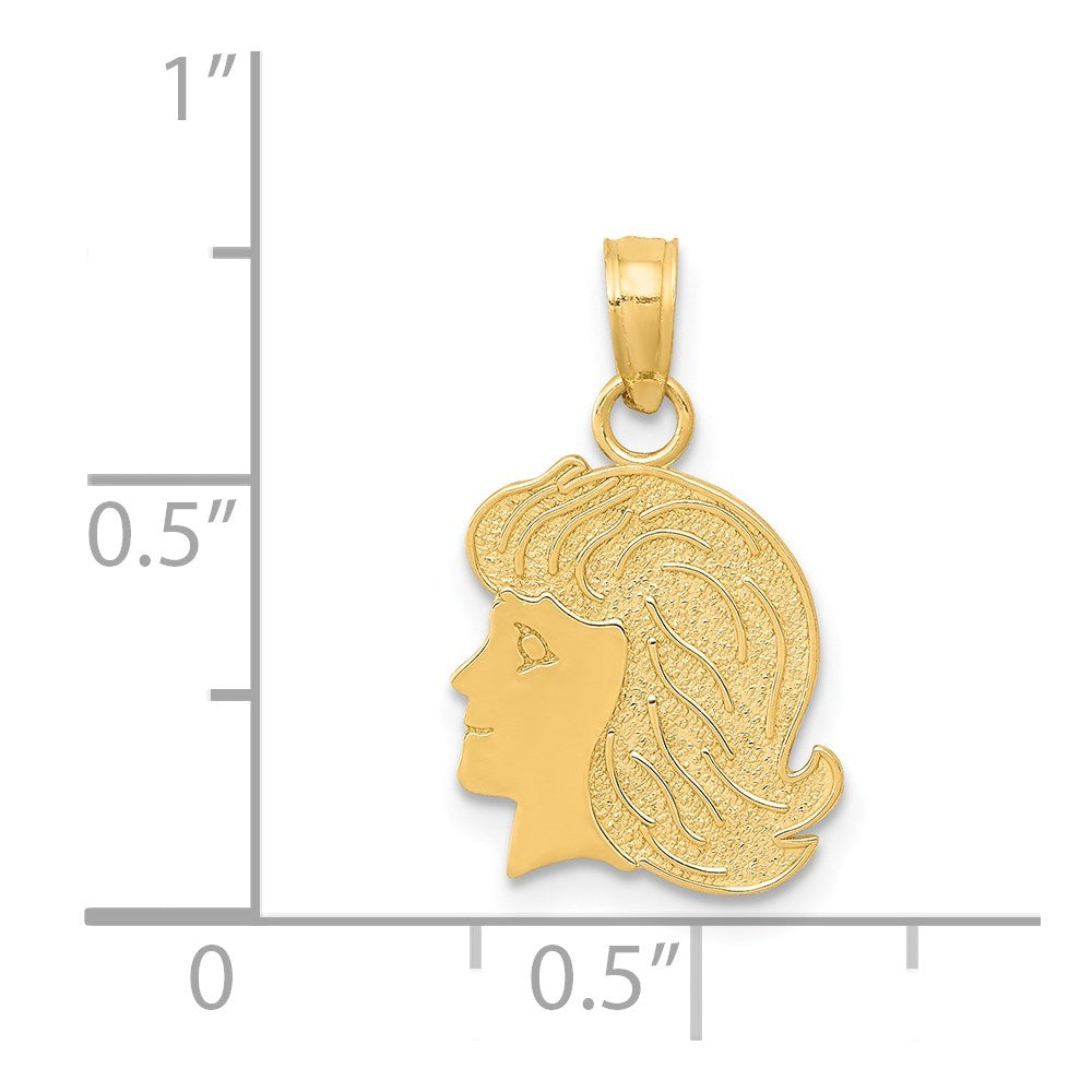 14k Girl Charm