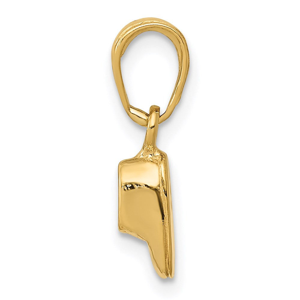 14k 3D Baby Shoe Charm