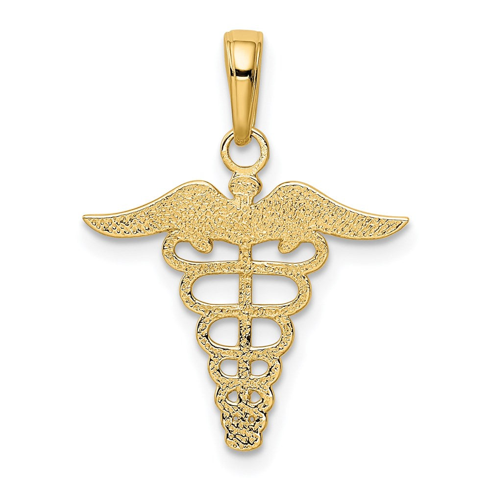 14k Caduceus Charm
