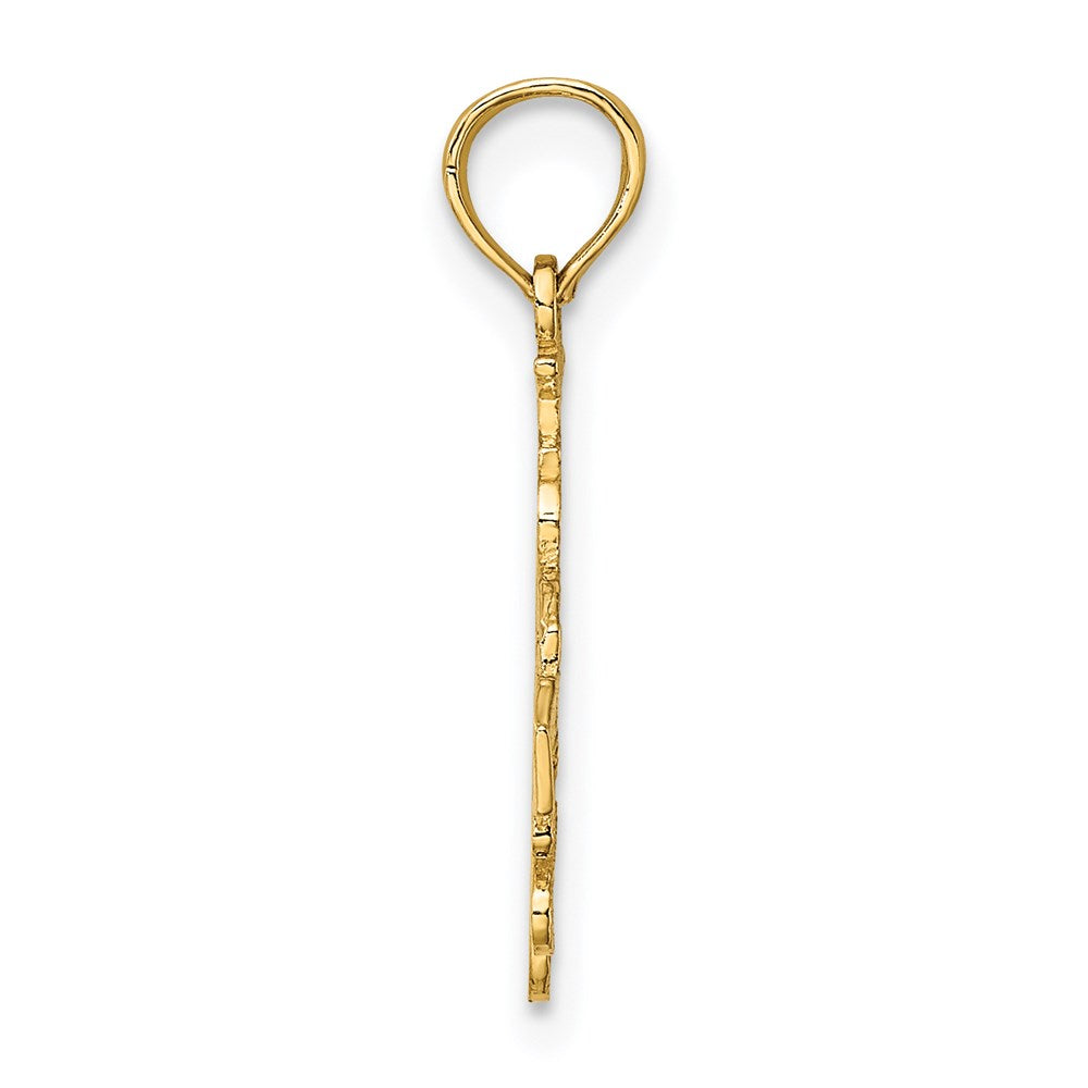14K I HEART LAS VEGAS with Dice Engraved Charm