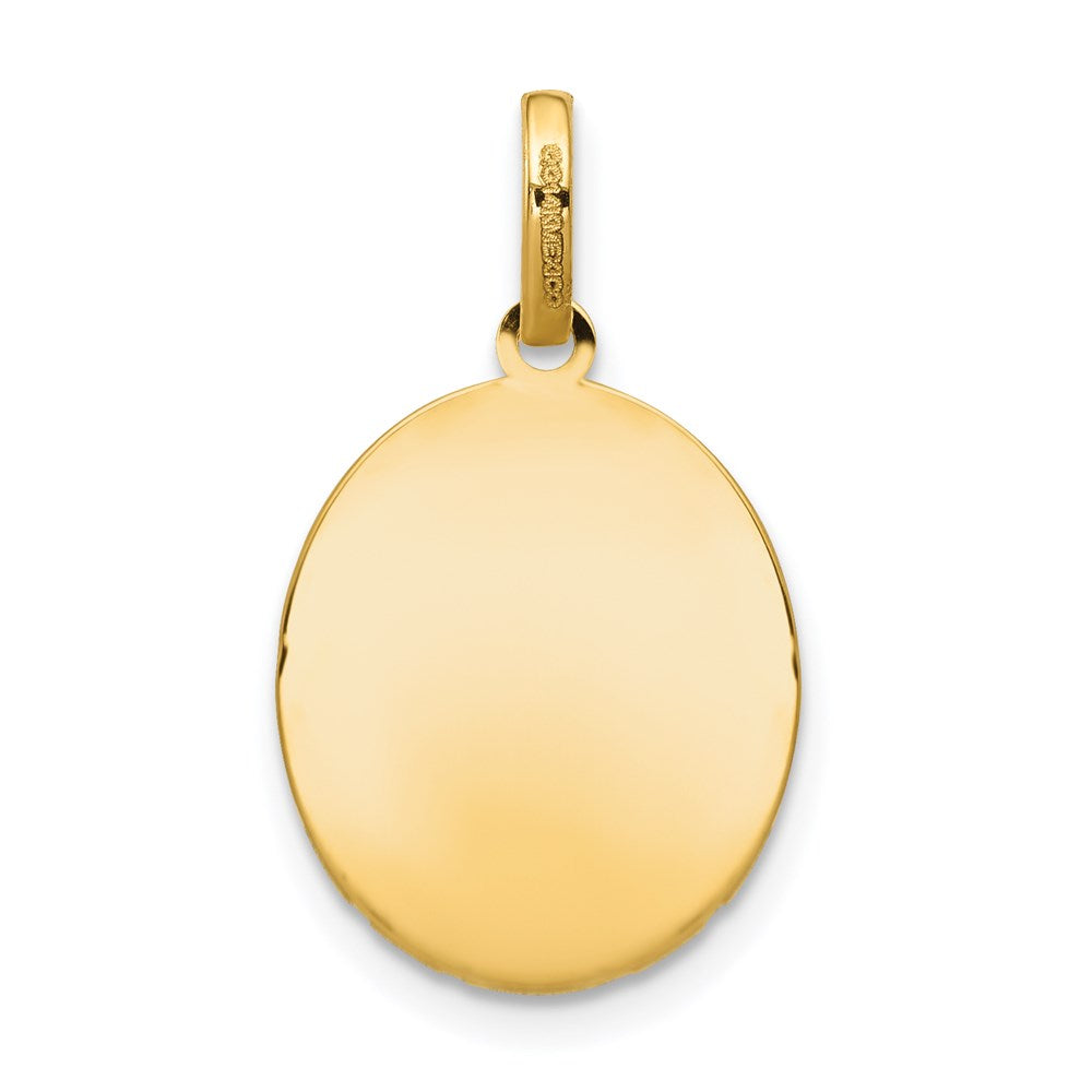 14k Two-Tone Our Lady Of Guadalupe Semi-solid Pendant