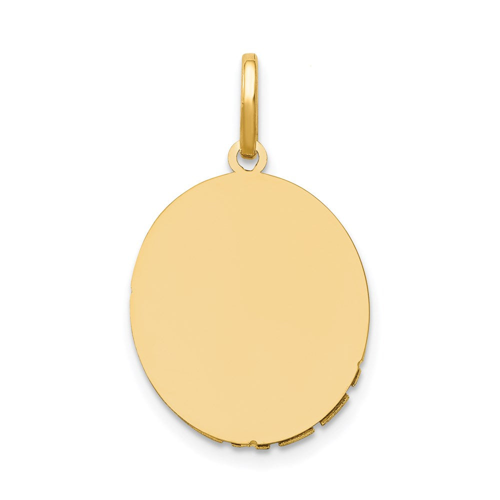 14k Two-Tone Our Lady Of Guadalupe Semi-solid Pendant