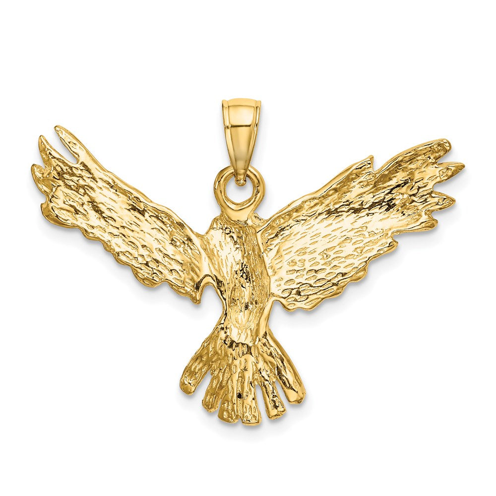 14K Eagle Flying Charm