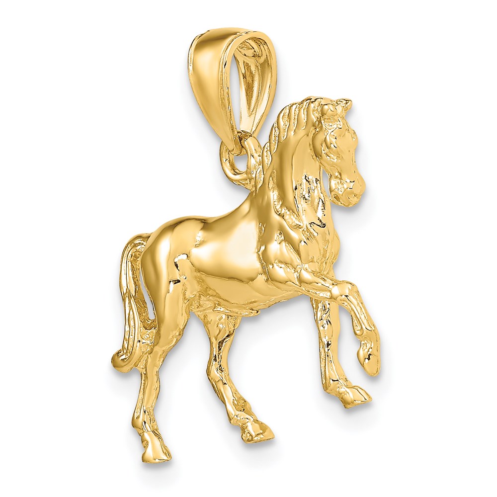 14K 3-D Horse Charm
