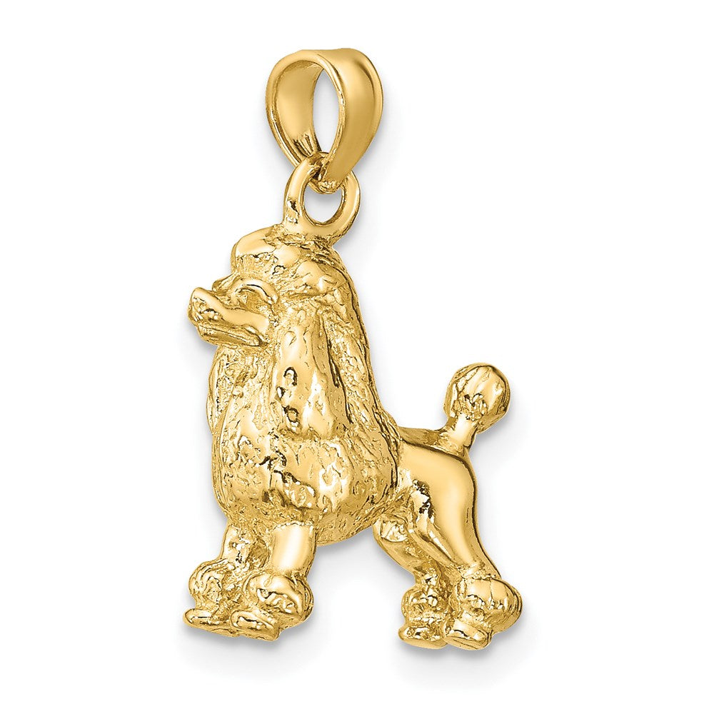 14K 3-D Poodle Dog Charm