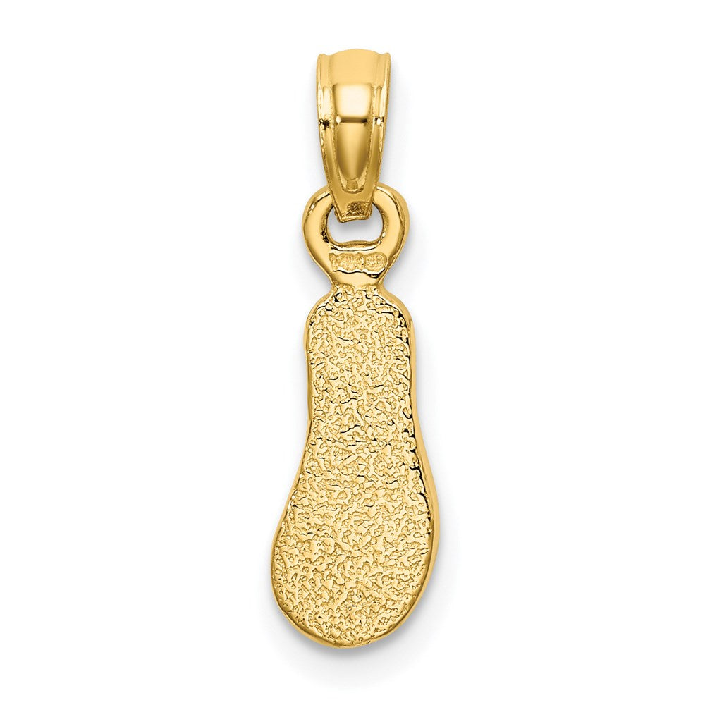 14k 3D W/ Multi-Color Enamel Single Flip-Flop Charm
