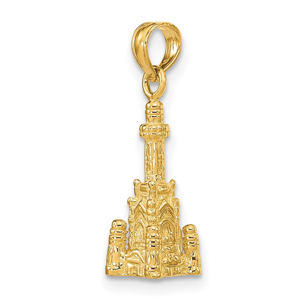 14K 3D Chicago Water Tower Charm