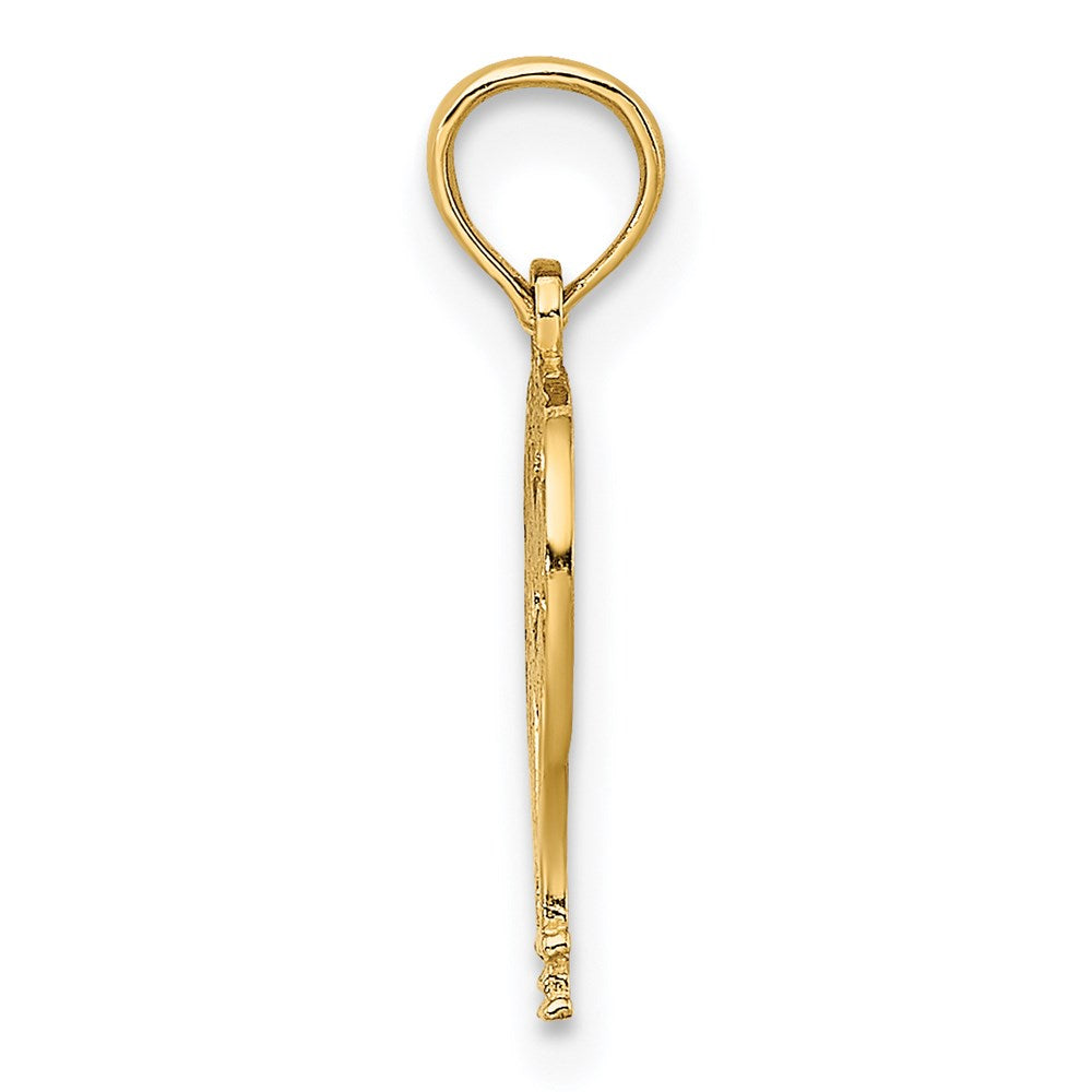 14K Cut-Out Flat Hot Air Balloon Charm