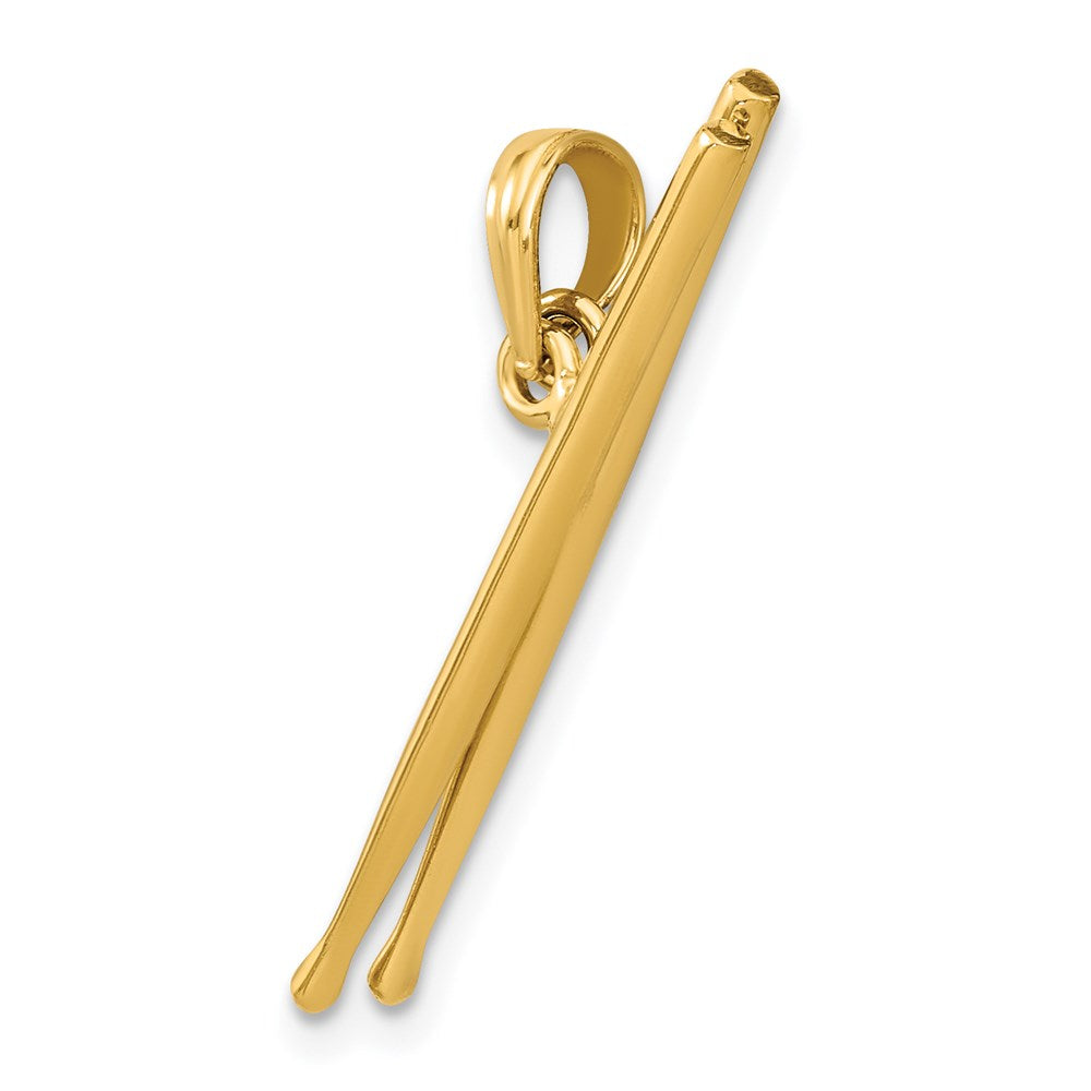 14K 3-D Moveable Drum Sticks Charm