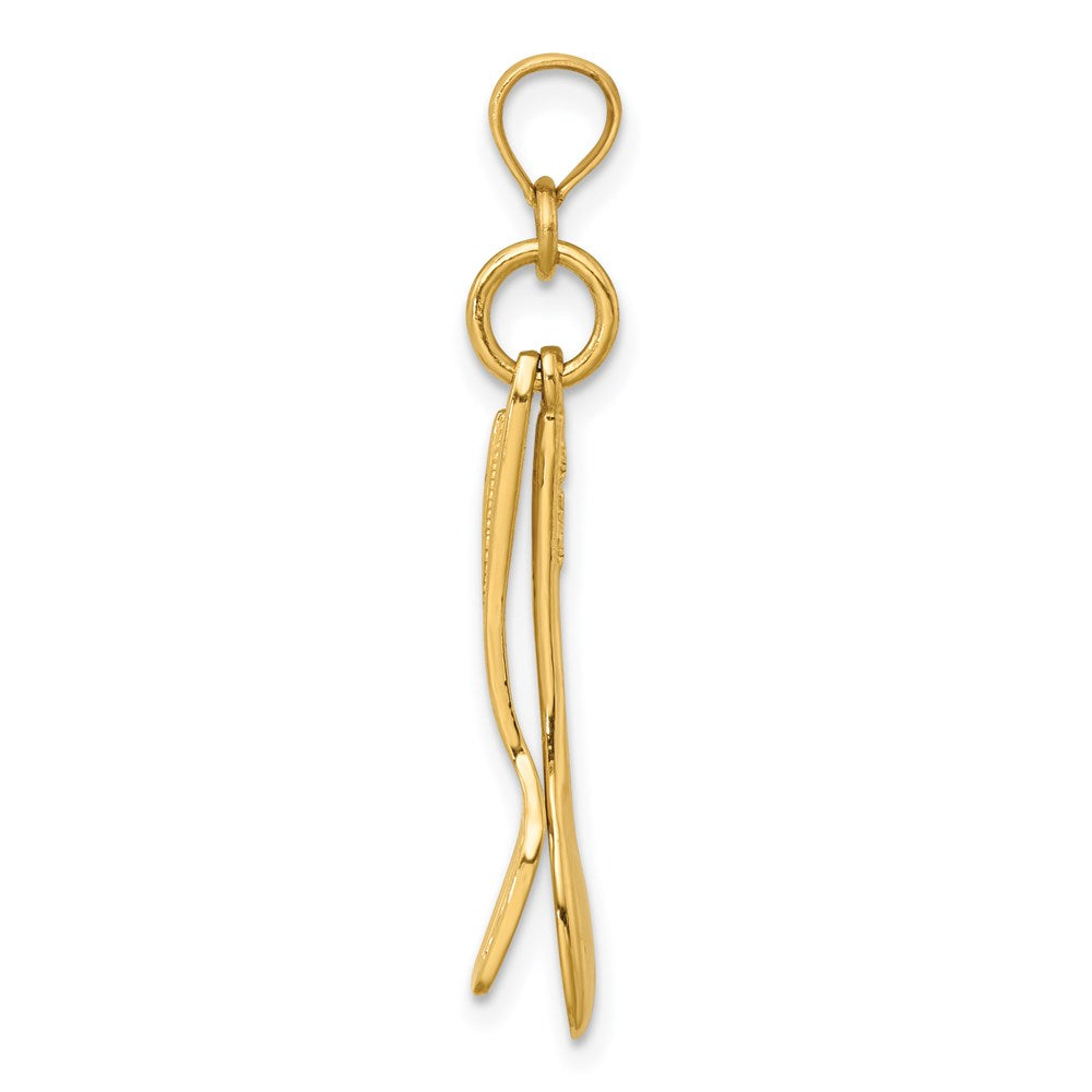 14K 3-D Moveable Spoon and Spatula Charm