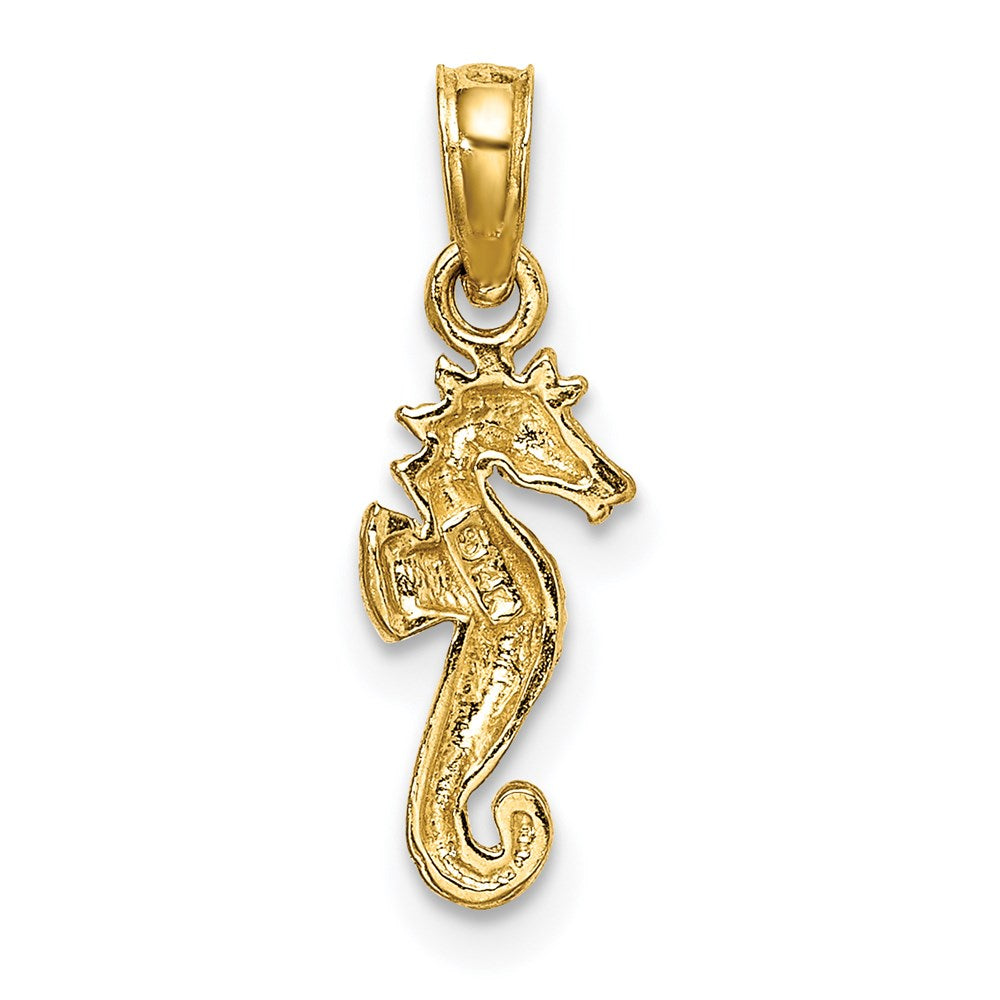 14K Mini Seahorse Charm
