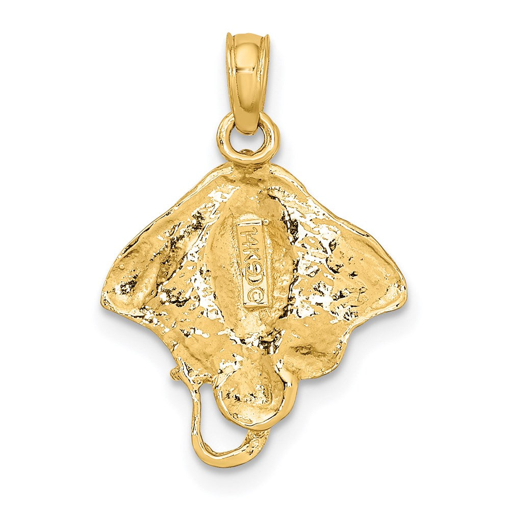 14K Stingray Charm