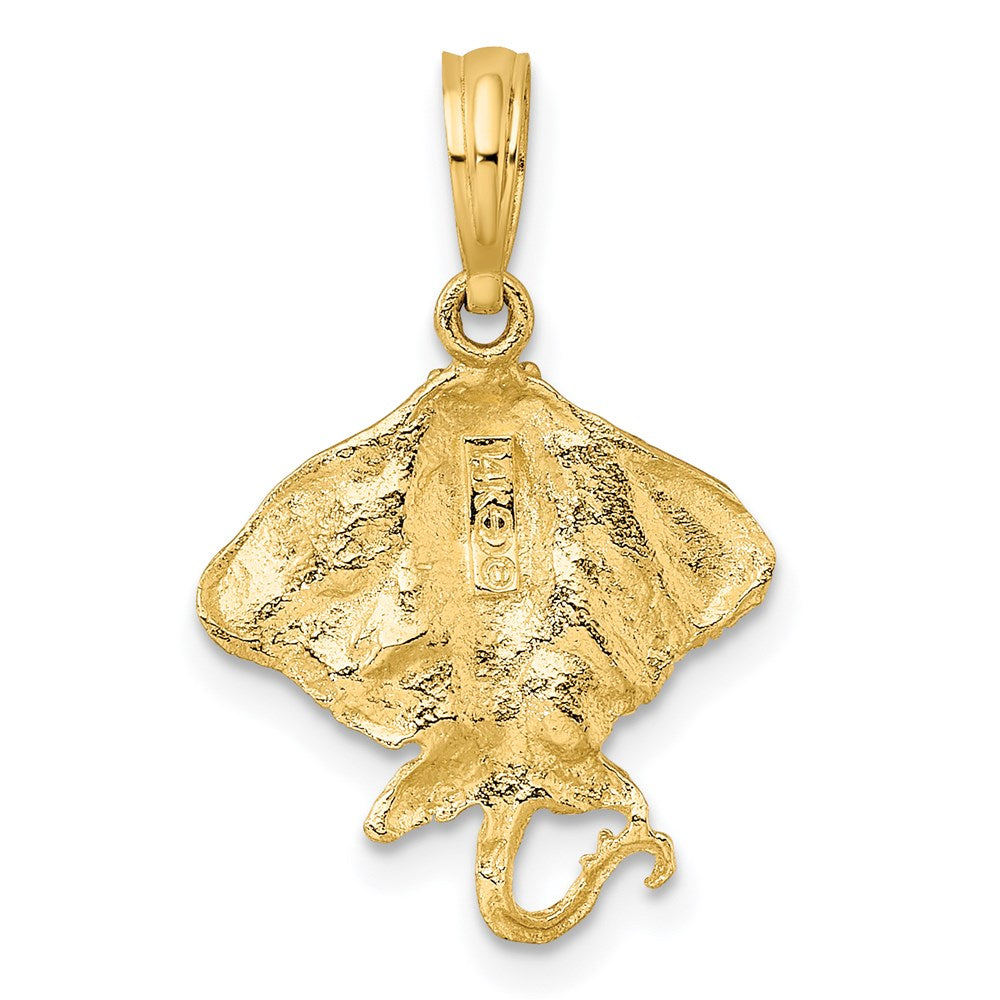 14K Stingray Charm