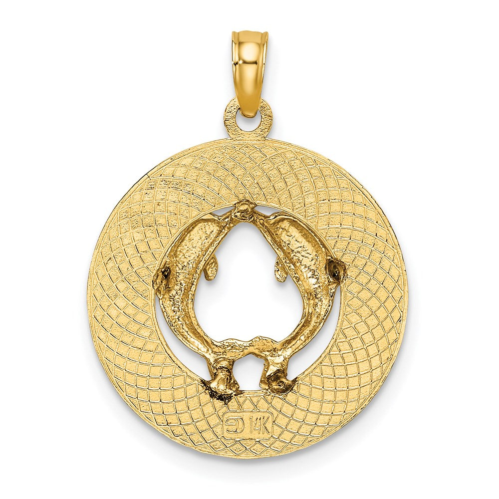 14K KENNEBUNKPORT ME Dolphins Charm