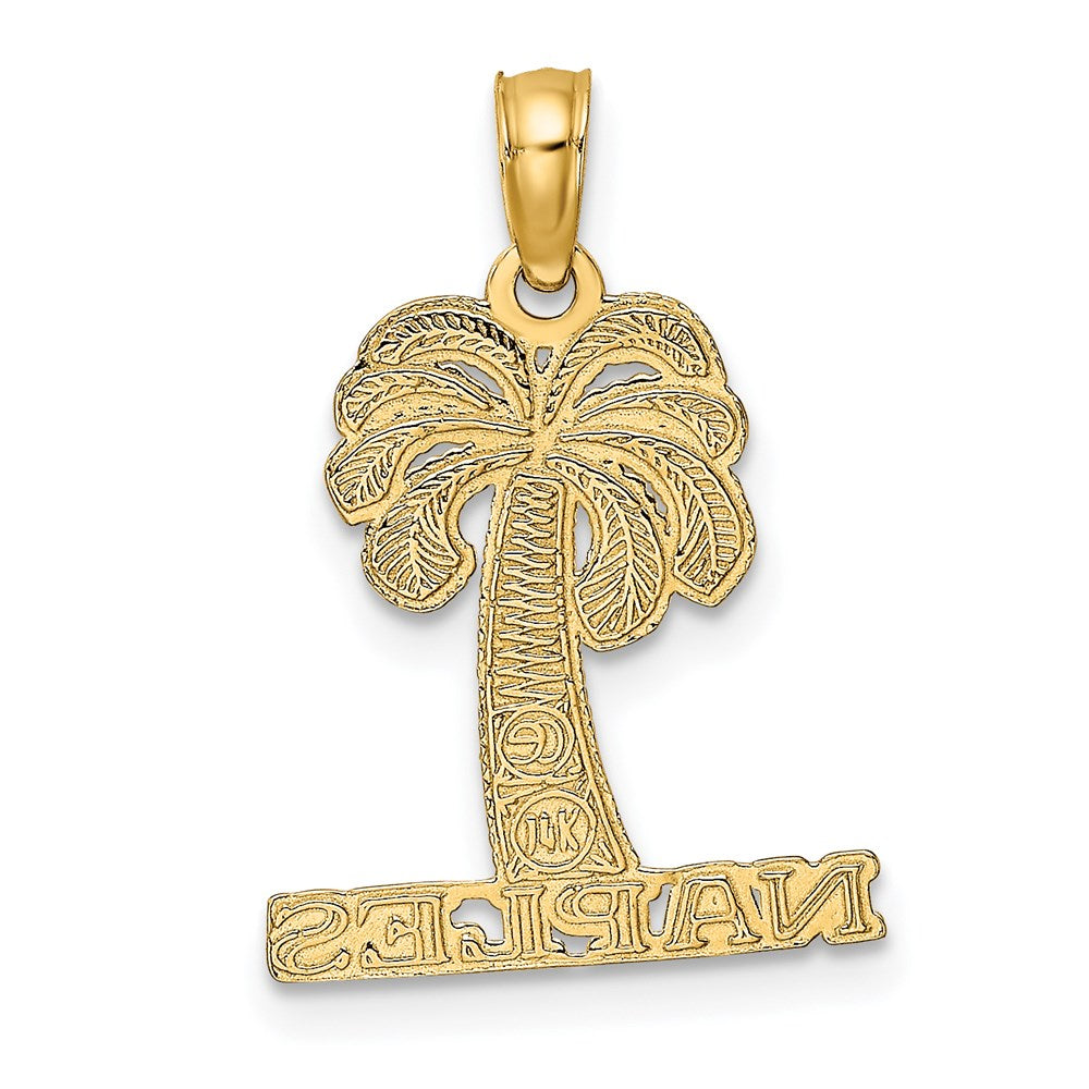 14K NAPLES Palm Tree Charm