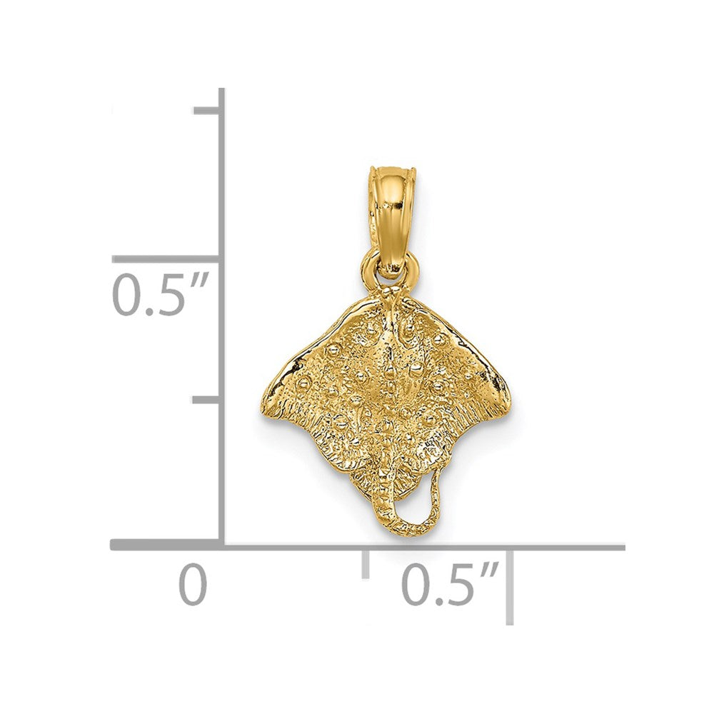 14K Stingray Charm