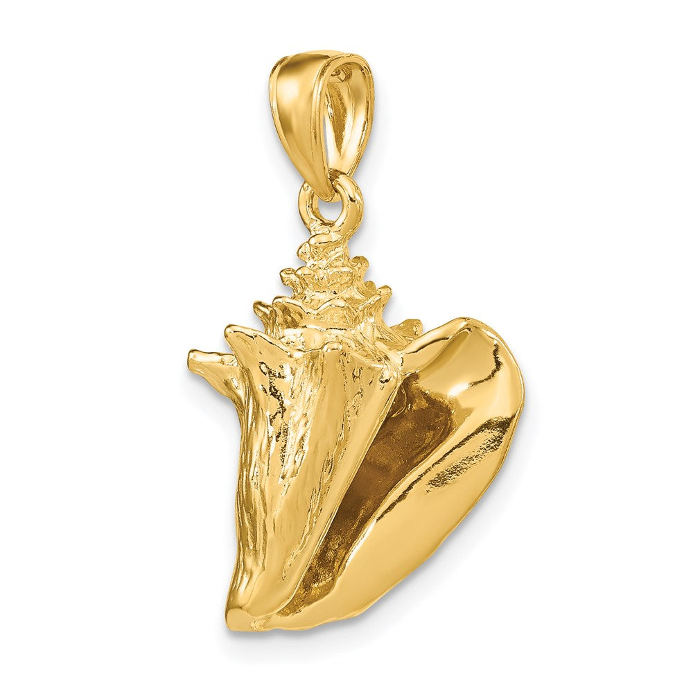 14K 3-D Conch Shell Charm