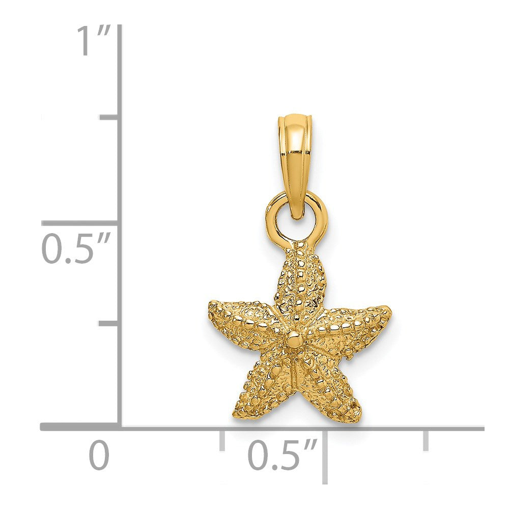14K Starfish Charm