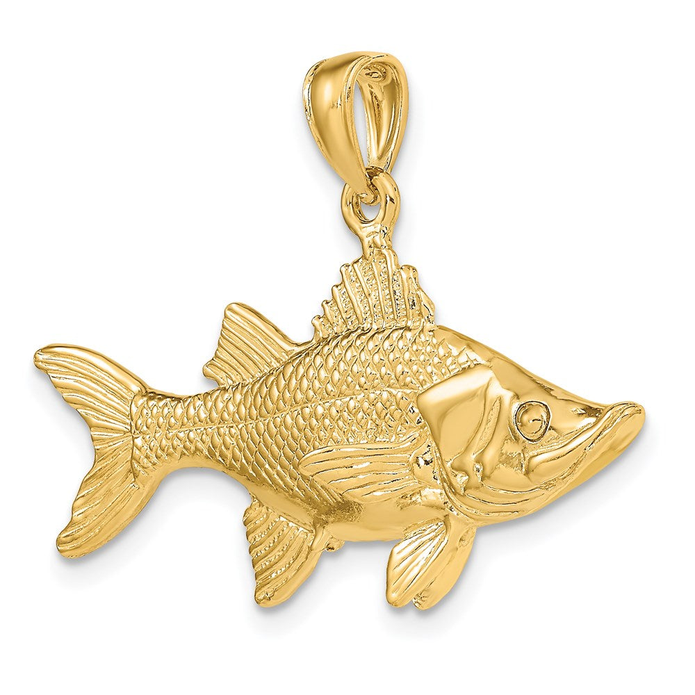14K 3-D Tarpon Fish Charm