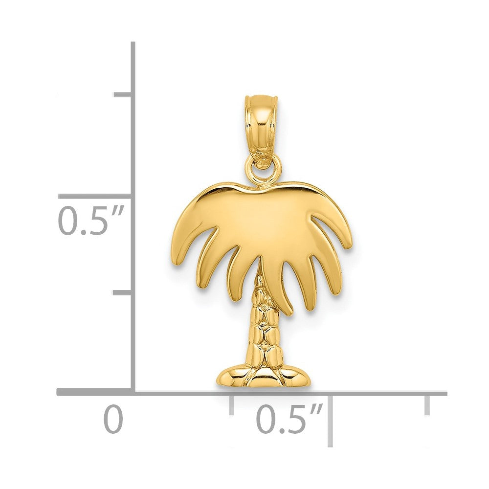 14K Charleston Palm Tree Charm