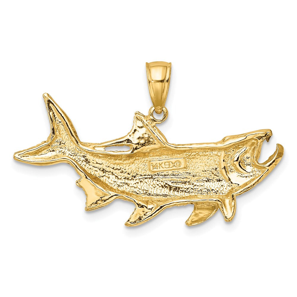 14K Tarpon Fish w/Open Mouth Charm