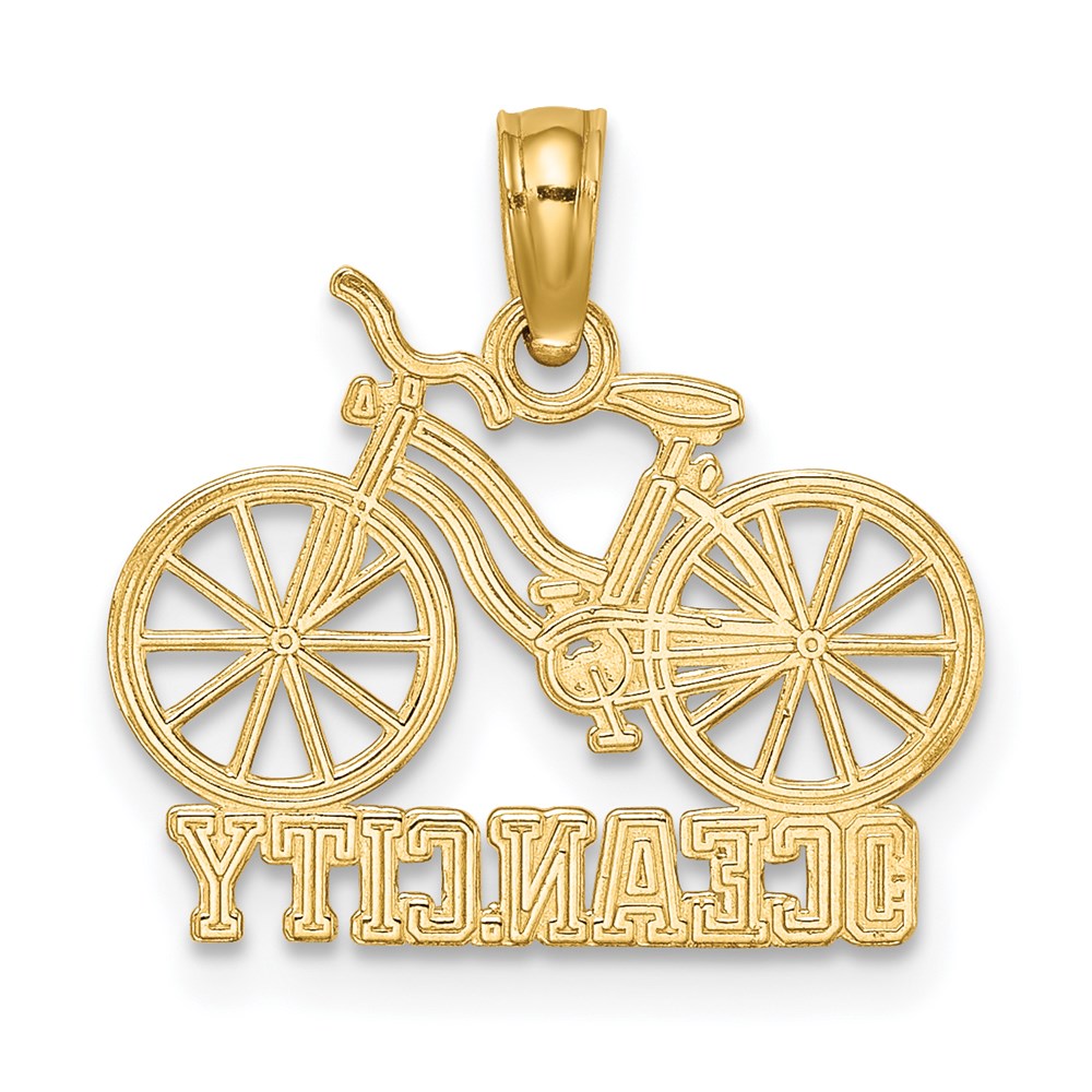 14K OCEAN CITY Bicycle Charm