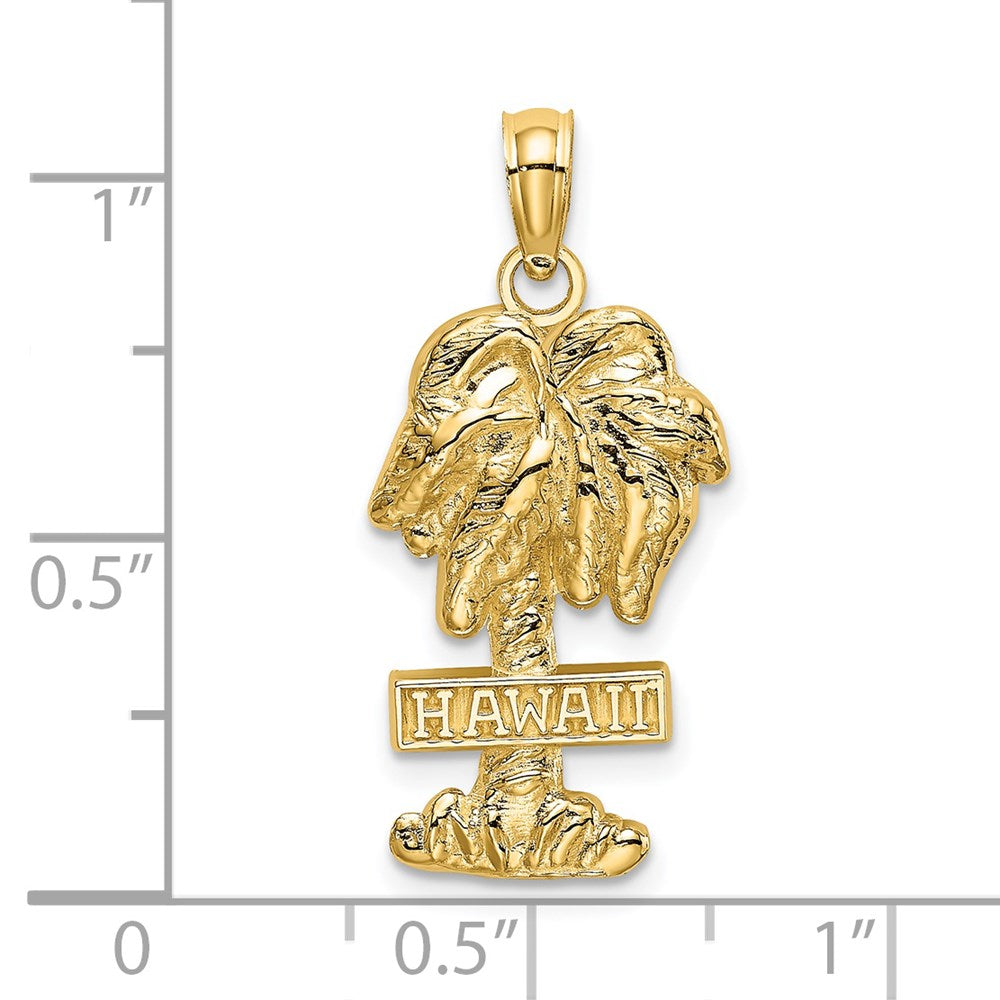 14K HAWAII Palm Tree Charm