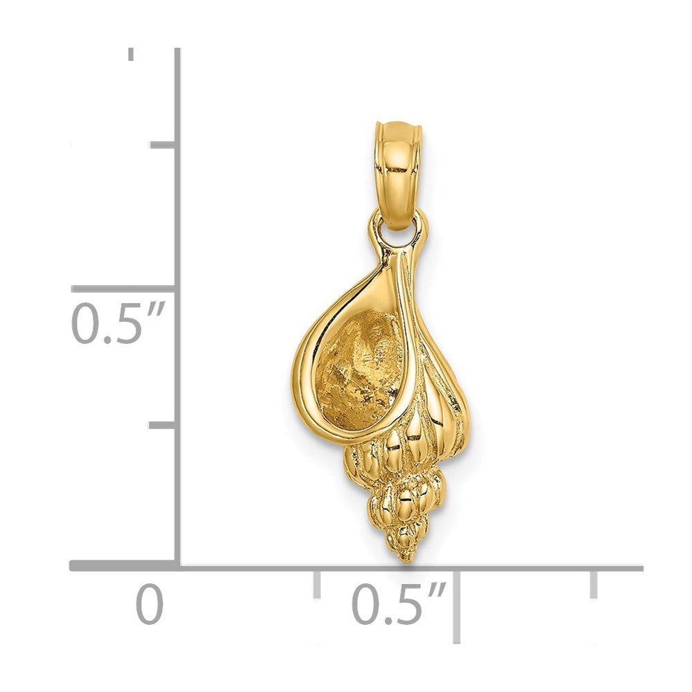 14K 3-D Mini Conch Shell Charm