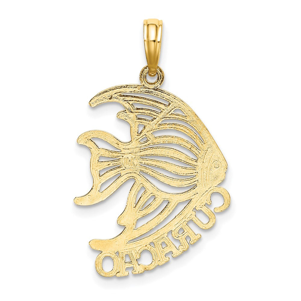 14K Polished CURACAO Under Angelfish Charm