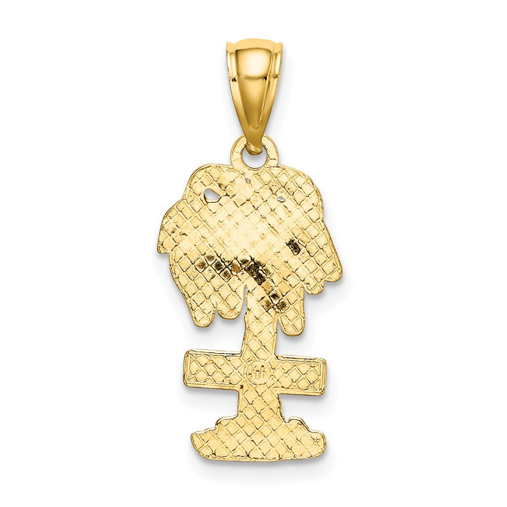 14K ARUBA On Palm Tree Pendant