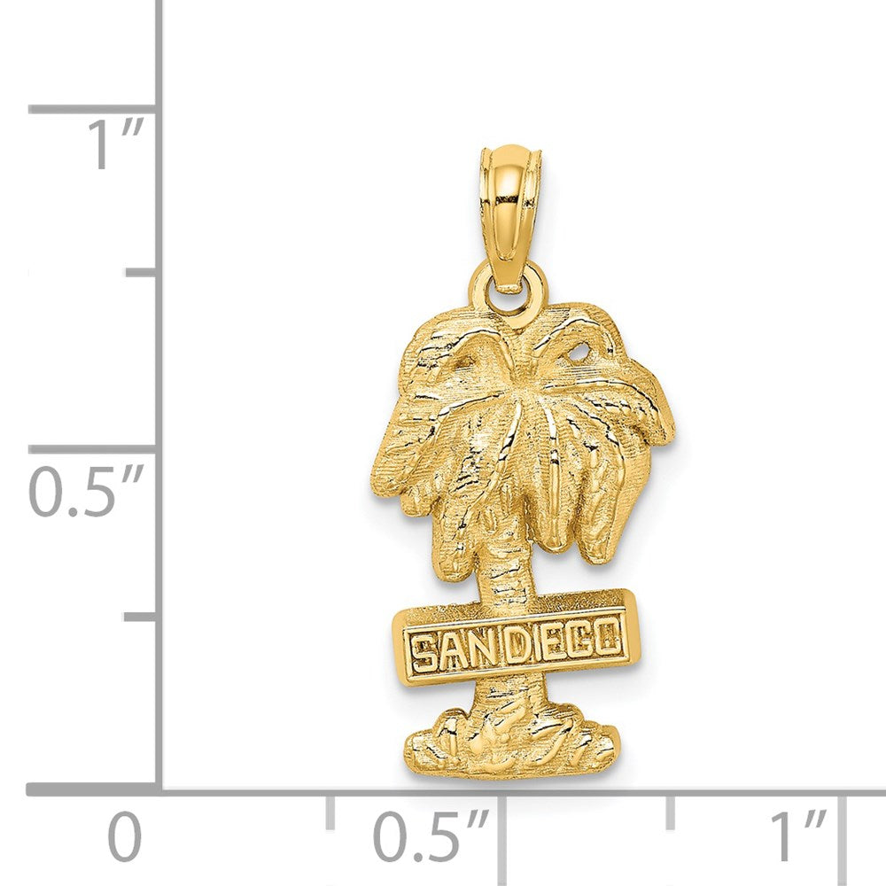 14K SAN DIEGO Palm Tree Charm