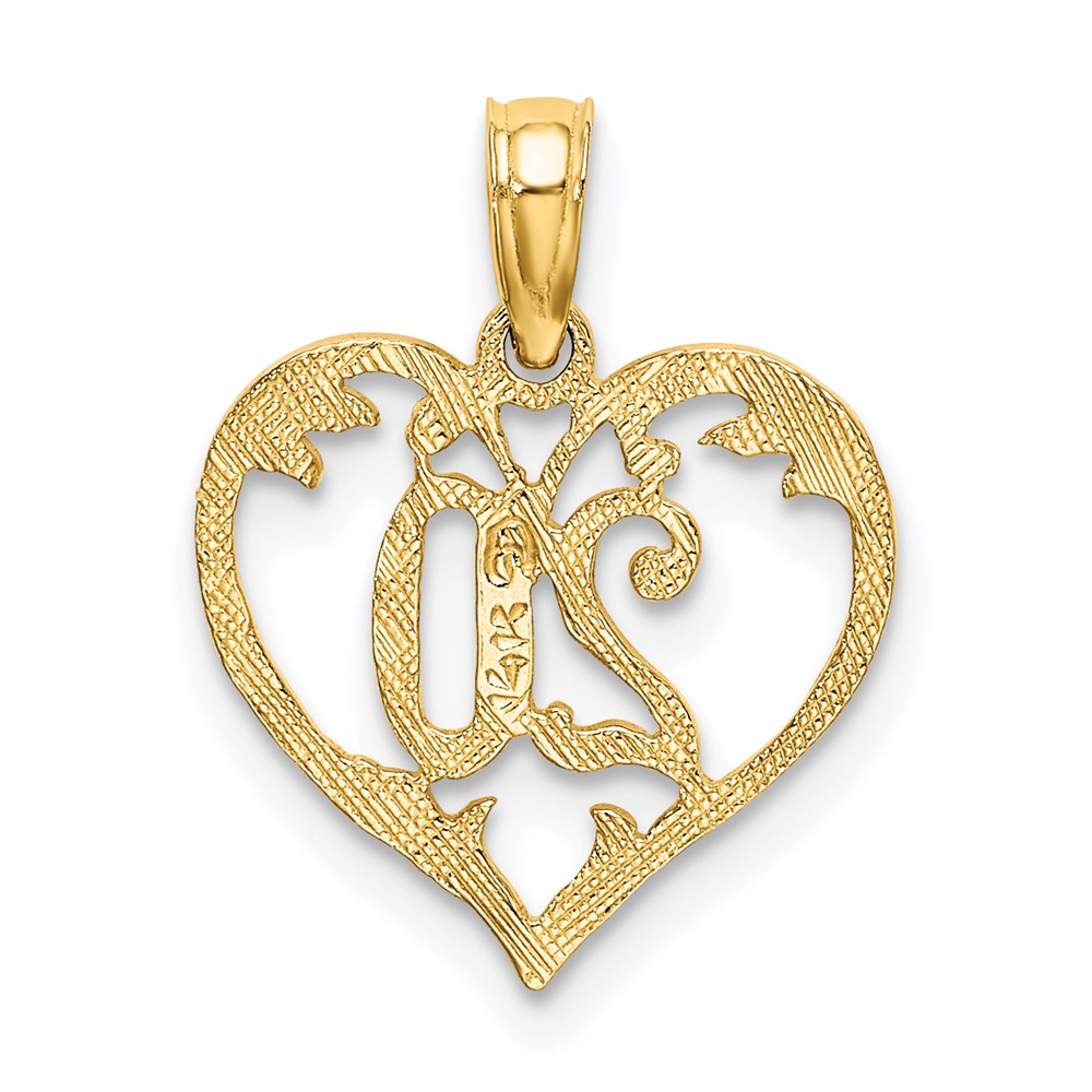 14K 20 In Heart Charm