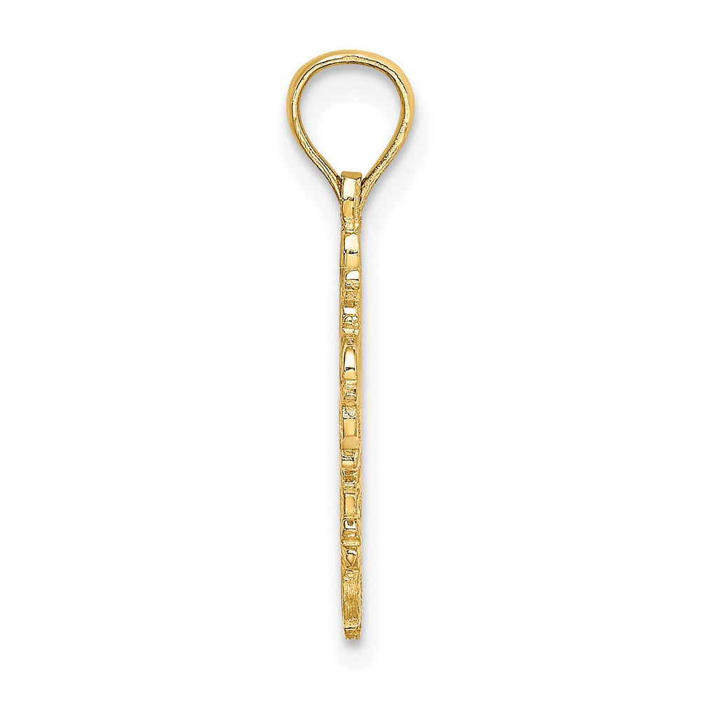 14K Cut-Out Delicate Cross Charm