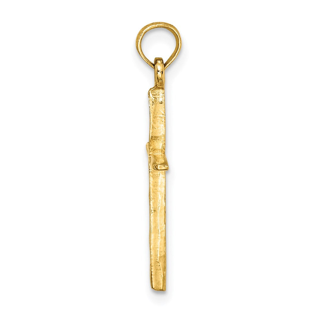 14K D/C with Tapered Ends Cross Charm
